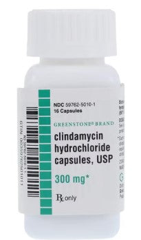 Clindamycin (Cleocin) HCl 300mg-#16 capsules