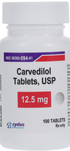(Coreg) Carvedilol 12.5mg-#100 Tablets (NDC# 68382-0094-01 LOT#ZAO2646A)