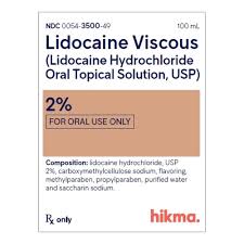 Lidocaine Viscous Oral Solution 2% Bottle 100mL 100mL/Bt