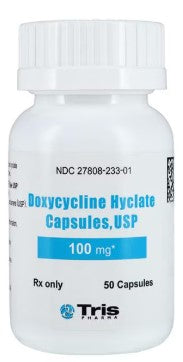 (Doxy) Doxycycline Hyclate 100mg #50 capsules