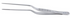 Ear Forcep- 6 inch Bayonet/Serrated/Reusable- 1 single forcep