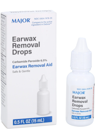 (Debrox) Carbamide Peroxide 6.5% (Ear Wax Removal Drops)-15mL (NDC# 00904-7478-35)