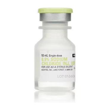 Ceftriaxone Sodium Injection 500mg/vl Powder SDV - Single Vial + Sodium Chloride 0.9% Injection Preservative Free SDV 10mL