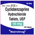 (Flexeril) Cyclobenzaprine 10mg Tablets-#100 (NDC-29300041501 LOT-HCYH26001)
