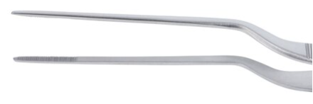 Ear Forcep- 6 inch Bayonet/Serrated/Reusable- 1 single forcep