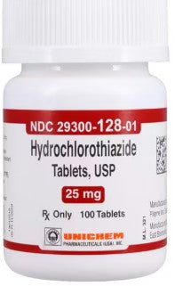 (HydroDiuril/HCTZ) Hydrochlorothiazide 25mg tablets-#100