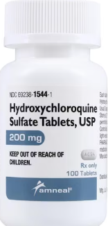 Hydroxychloroquine (Plaquenil) 200mg tablets-#100