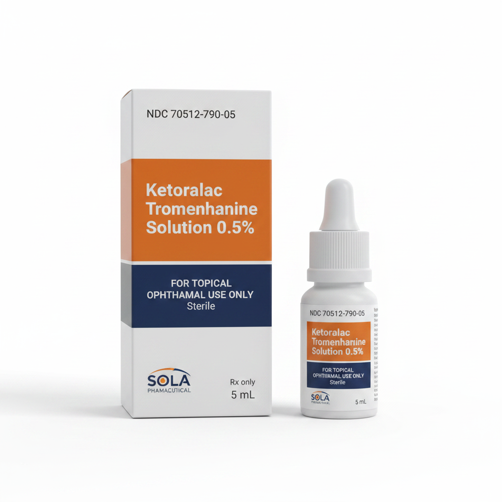 (Acular) Ketorolac Ophthalmic Solution 0.5% drops-5mL (NDC# 70512079005 LOT# VL0152)