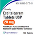 (Lexapro) Escitalopram Tablets 20mg bottle-#100-(NDC# 13668-0137-01 LOT# ES2024144A)