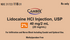 (Xylocaine) Lidocaine HCl Injection 2% Preservative Free  (40mg/2ml/20mg/1mL)- #2ml SDV (NDC-31722-0118-31) lLOT# AS125035OA)