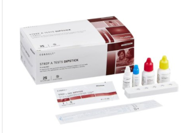 Rapid Strep Tests (Group A)-25/BOX (UNSPSC# 41116100)