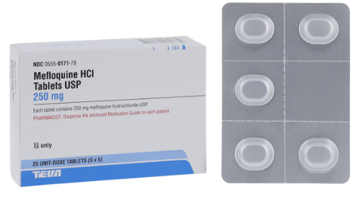 (Lariam) Mefloquine Hydrochloride 250mg-#25 Unit Dose Tablets (NDC# 00555-0171-78)