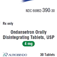 Package insert for Ondansetron Orally Disintegrating Tablets, USP with product details and branding.