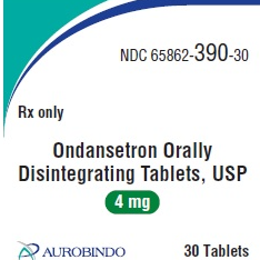(Zofran ODT) Ondansetron Orally Disintegrating Tablets 4mg- #30 (NDC# 65862-0390-10 LOT# 19251312)