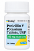 (Pen Vee K) Penicillin V Potassium 250mgTablets  -#100 (NDC#57237-0040-01 LOT#PQ2523010A)