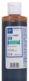 Prep Solution PVP Iodine 10%-Povidine/Iodine-4 ounce bottle