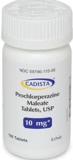 (Compazine) Prochlorperazine Maleate 10mg tablets-#100