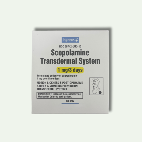 Scopolamine (Transderm Scop) Transdermal System 1mg/3days 4/Box