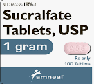 (Carafate) Sucralfate 1 Gram-#100 tablets (NDC 60219-1656-01 LOT AR251475)