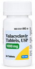 (Valtrex) Valacyclovir 1 gram-#30 tablets (NDC: 31722-705-30 LOT: V2500824)