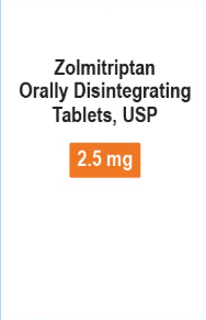 (Zomig) ZOLMITRIPTAN ODT 5MG-#3 tablets (NDC 68382-0717-82 LOT MA01507A)