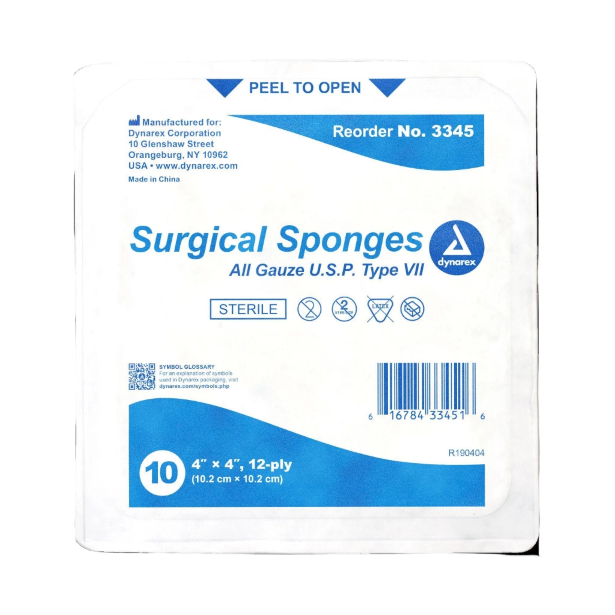 10-Pack of Sterile 4X4 Gauze