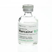 Marcaine Injection 0.5% Preservative Free SDV 10mL/Vl